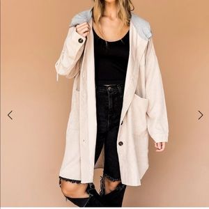 Blush Pink Corduroy Lounge Jacket